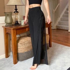 MARINA by Marina Bresler - Black Layered Dress Pants - Size M